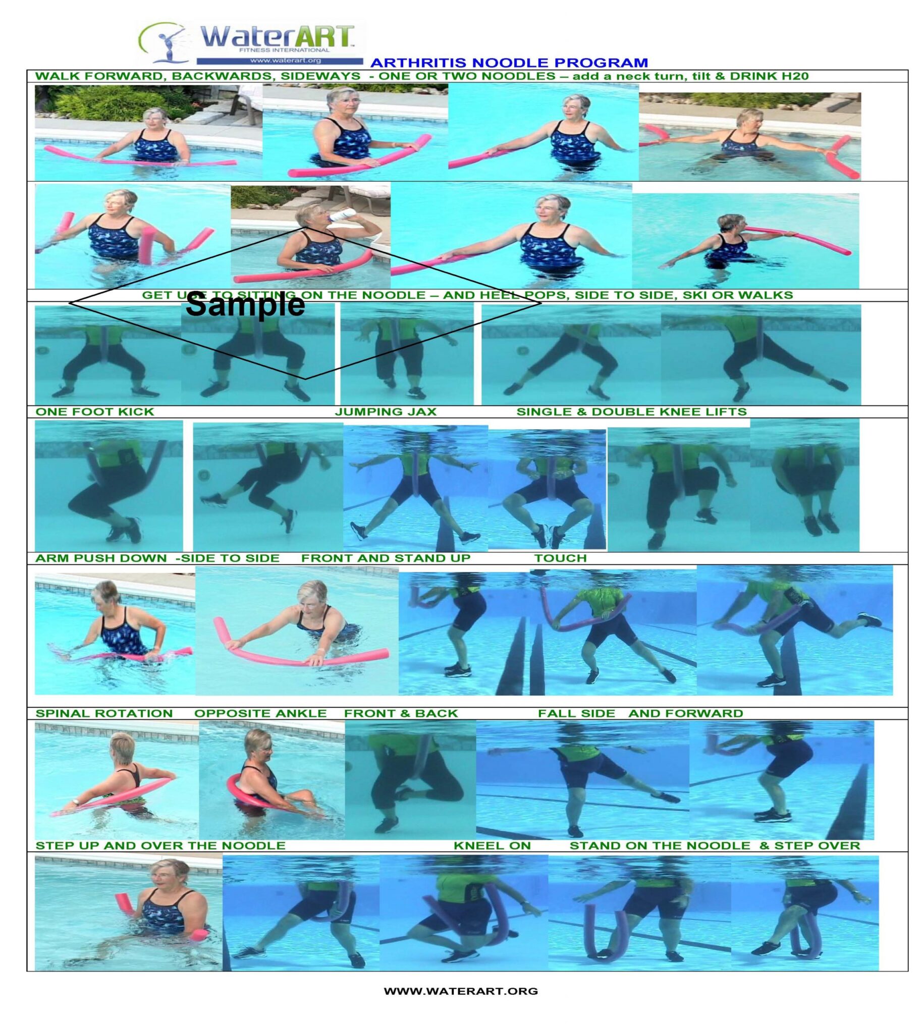 Arthritis Instructor Sample Shallow H2O Exercise Lesson Plan