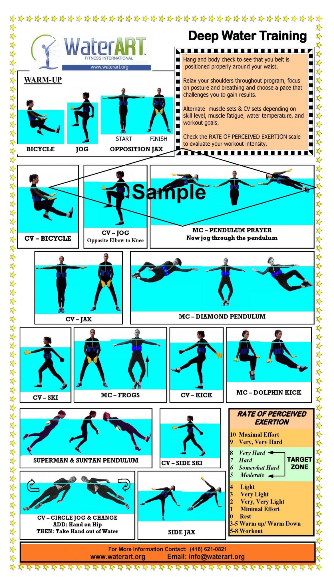 Water Aerobics Exercise Chart Ubicaciondepersonascdmxgobmx