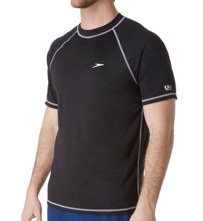 speedo rash guard short sleeve
