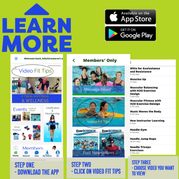 Learn More with WaterART Fitness Education