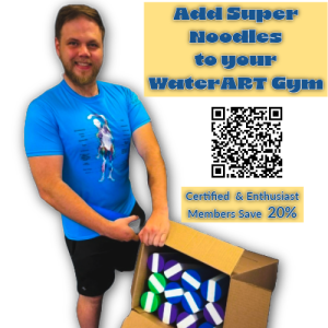 Box of 12 Aquafit Striped Super Noodle
