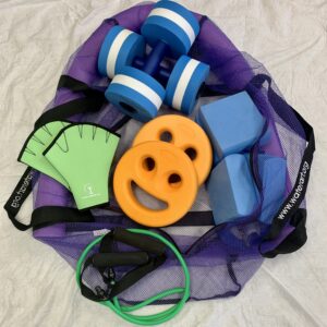 Aqua Gym Kit with Flex Paddles with 4 Panel Block Belt